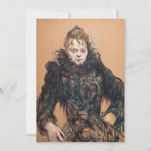 Toulouse-Lautrec - Woman with a Black Boa Invitation