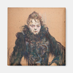 Toulouse-Lautrec - Woman with a Black Boa Magnet