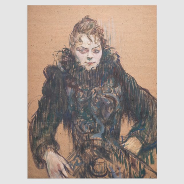 Toulouse-Lautrec - Woman with a Black Boa Tissue Paper (Creator Uploaded)