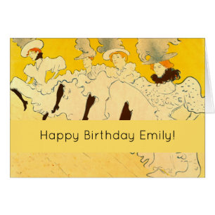 Toulouse Lautrec Yellow Dancing Girl Poster
