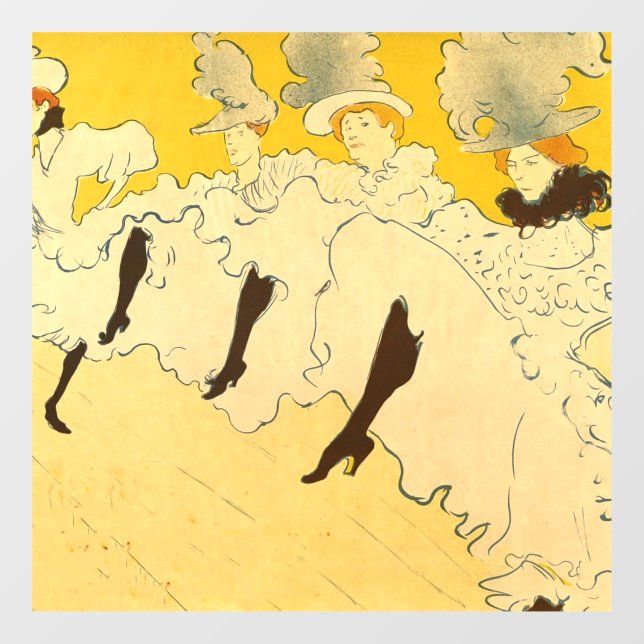Toulouse Lautrec Yellow Dancing Girl Poster (Sheet)