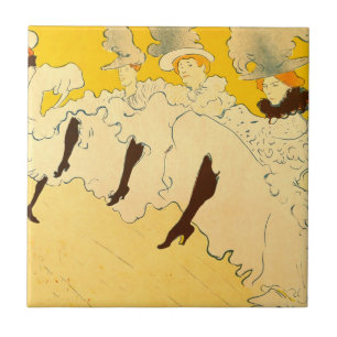 Toulouse Lautrec Yellow Dancing Girl Poster Tile