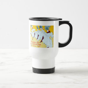 Toulouse Lautrec Yellow Dancing Girl Poster Travel Mug