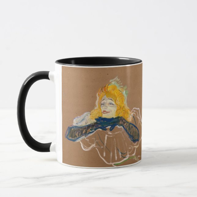 Toulouse-Lautrec - Yvette Guilbert Singing Mug (Left)