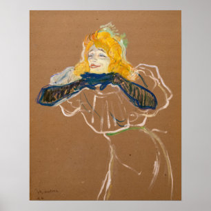 Toulouse-Lautrec - Yvette Guilbert Singing Poster
