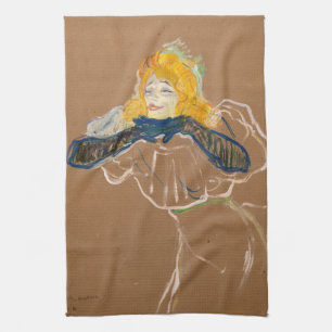 Toulouse-Lautrec - Yvette Guilbert Singing Tea Towel