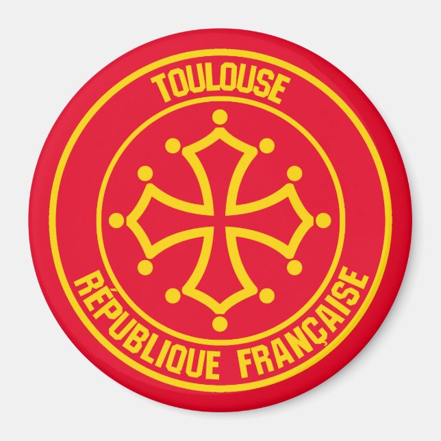 Toulouse Round Emblem Magnet (Front)