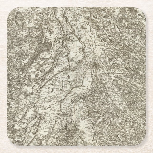 Toulouse Square Paper Coaster (Front)