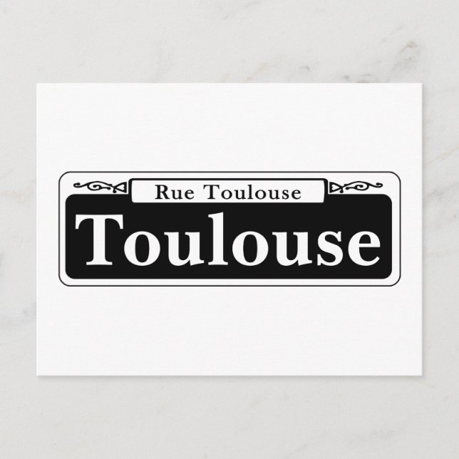 Toulouse St., New Orleans Street Sign Postcard (Front)