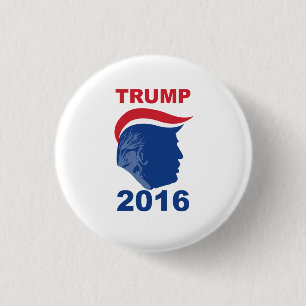 Toupee Party- Trump 2016 3 Cm Round Badge