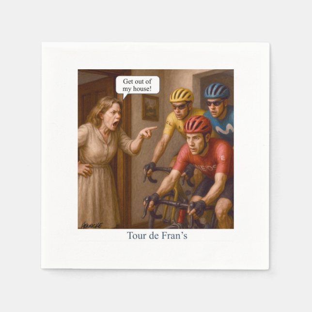 Tour de Fran’s Napkin (Front)