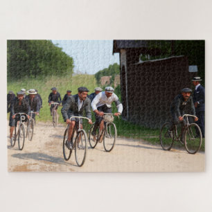Tour de France 1903 First Race Colour Redux Jigsaw Puzzle