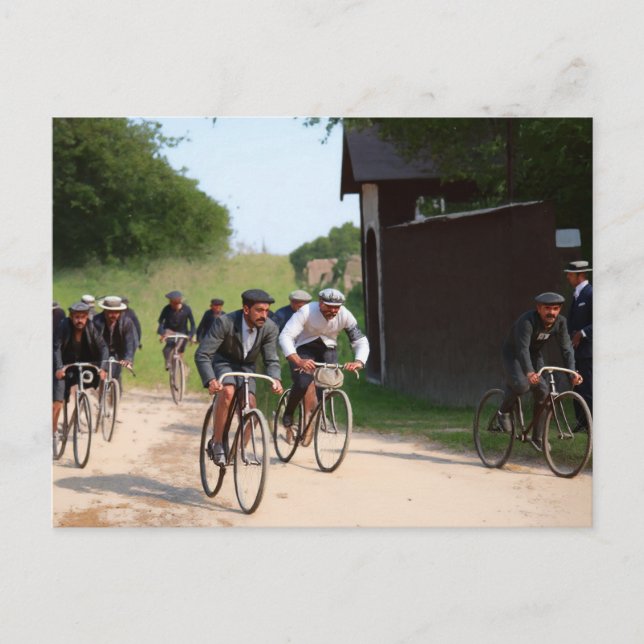 Tour de France 1903 First Race Colour Redux Postcard (Front)
