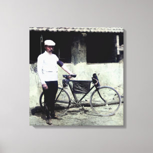 Tour De France 1903 Winner Maurice Garin Colourize Canvas Print
