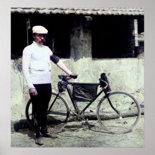 Tour De France 1903 Winner Maurice Garin Colourize Poster