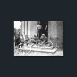 Tour de France 1921 After The Stage Beer Time  Canvas Print<br><div class="desc">Tour de France 1921 After The Stage Beer Time Canvas Print 

Henri Colle and Charles Parel drinking a beer in a tavern in Dalstein in 1921 after they completed their latest stage circuit.</div>