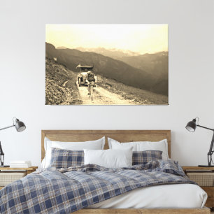 Tour de France 1925 Unknown Rider Col d'Aubisque  Canvas Print