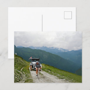 Tour de France 1925 Unknown Rider Col d'Aubisque Postcard