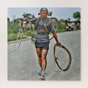 Tour de France 1928 Wrecked Italian Giusto Cerutti Jigsaw Puzzle