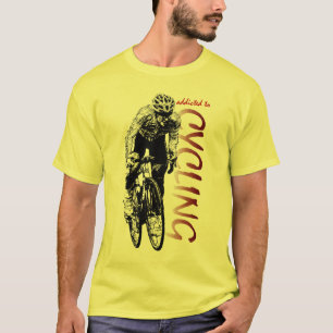 Tour De France Champion Colour Cycling Design T-Shirt