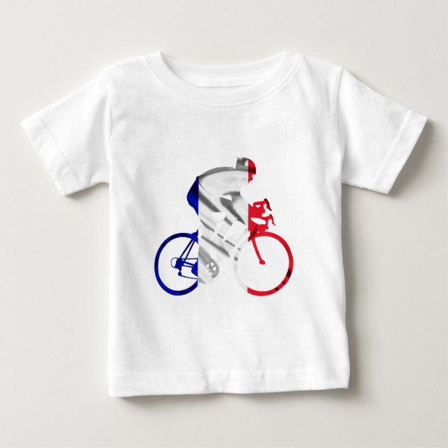 Tour de france cyclist baby T-Shirt (Front)