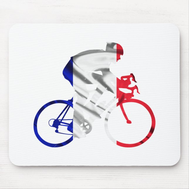 Tour de france cyclist mouse pad (Front)
