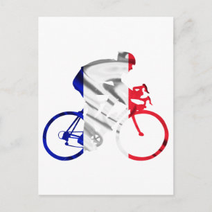 Tour de france cyclist postcard