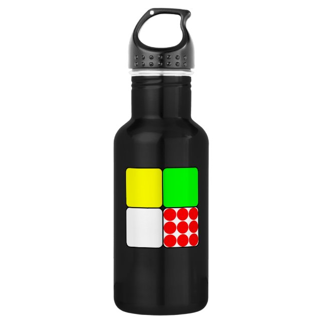 Tour de France Jerseys 3 Black 532 Ml Water Bottle (Front)