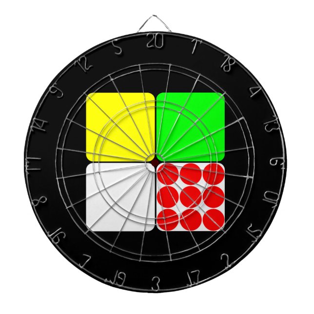 Tour de France Jerseys 3 Black Dartboard (Front)