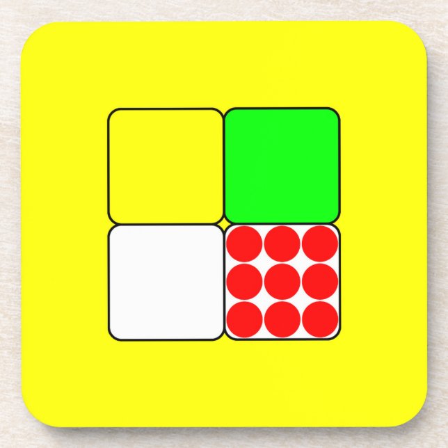 Tour de France Jerseys 3 Yellow Coaster (Front)