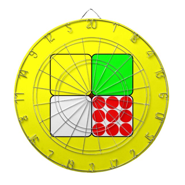 Tour de France Jerseys 3 Yellow Dartboard (Front)