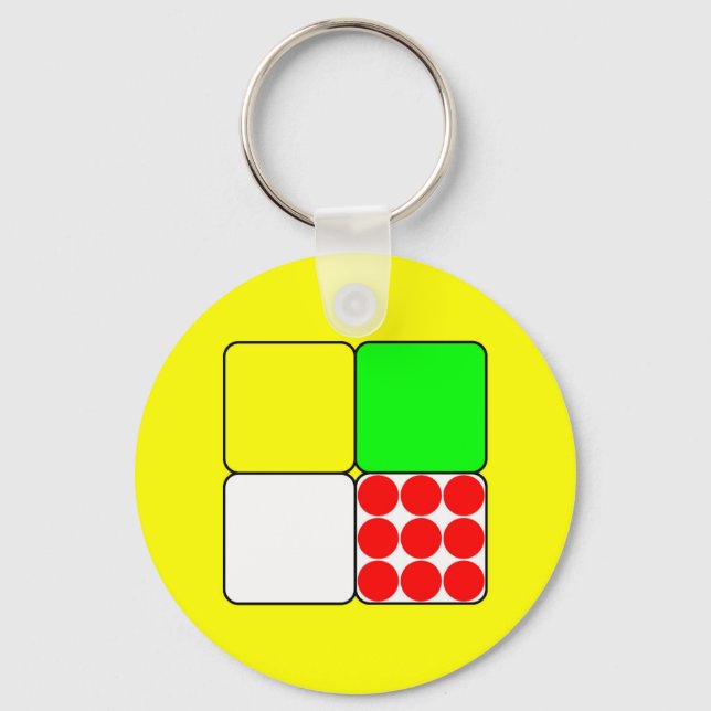 Tour de France Jerseys 3 Yellow Key Ring (Front)