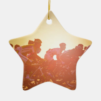 Tour De France Sunset Ceramic Tree Decoration