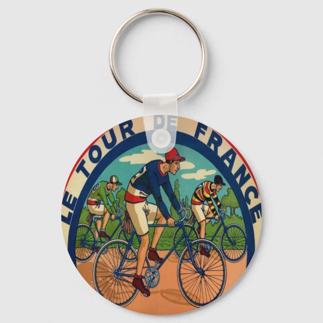 Tour De France Vintage Key Ring (Front)