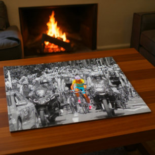 Tour de France Yellow Jersey Peloton Cycling Race Jigsaw Puzzle