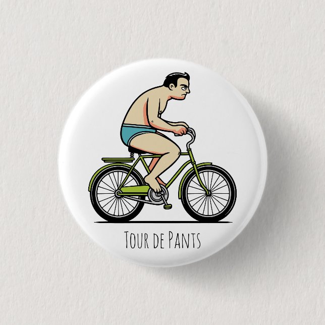 Tour de pants 3 cm round badge (Front)
