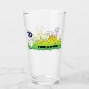 Tour Divide Elevation Profile Pint Glass