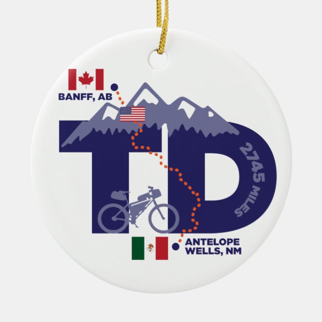 Tour Divide Ornament (Front)