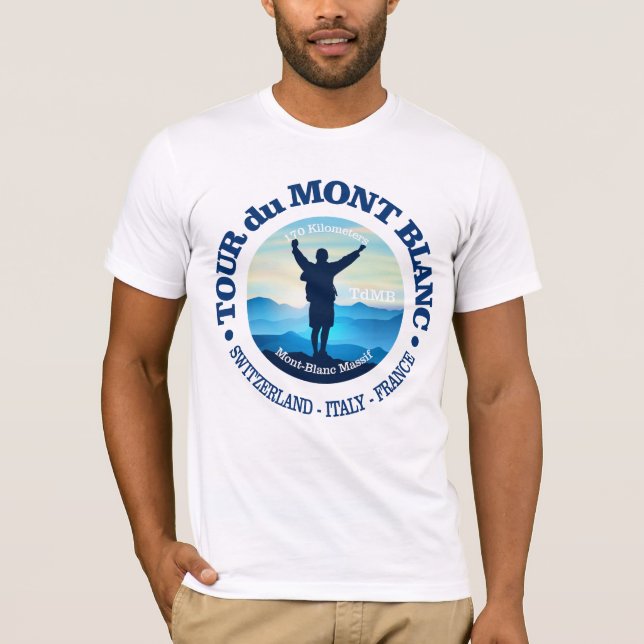 Tour du Mont Blanc (V) T-Shirt (Front)