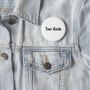 Tour Guide 6 Cm Round Badge