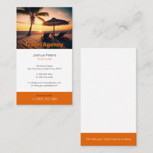 Tour Guide Best Vacations Business Card