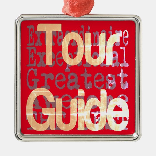 Tour Guide Extraordinaire Metal Tree Decoration (Front)