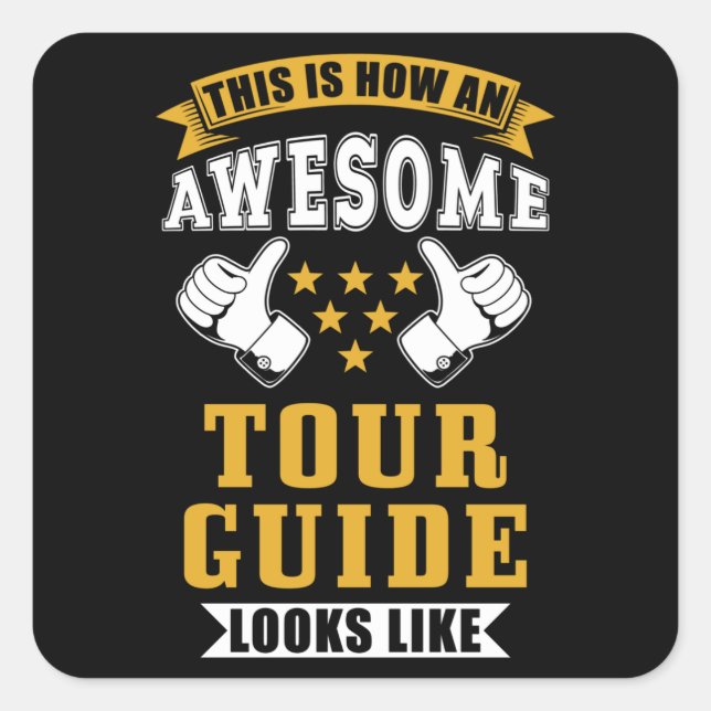 Tour Guide Gift Square Sticker (Front)