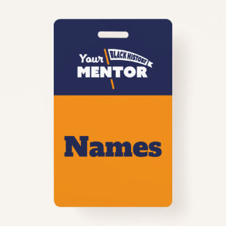 Tour Guide Name Tags - Orange Badge ID Badge