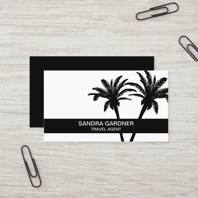 Tour Guide Travel Agent Business Card (Front/Back In Situ)