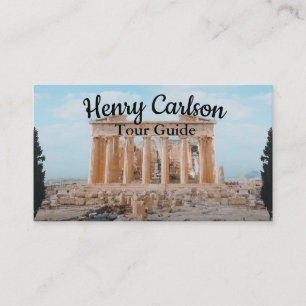 Tour Guide Travel Agent Turquoise Business Card