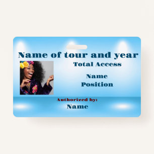 Tour Pass ID Badge