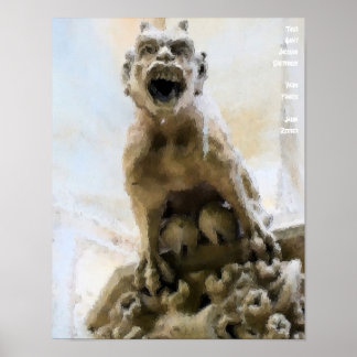 Tour Saint Jacques Grotesque Poster