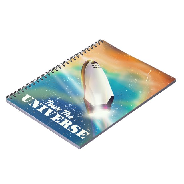 Tour The Universe space art. Notebook (Left Side)