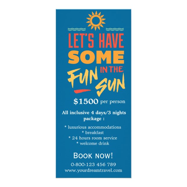 Tour Travels Rack Card (Front)